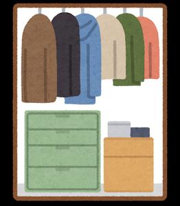 クローゼットのイラスト