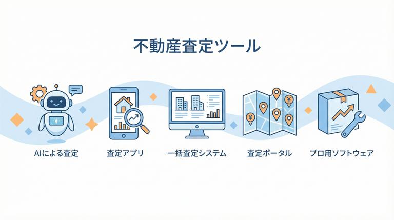 5つの自宅査定ツール比較イメージ