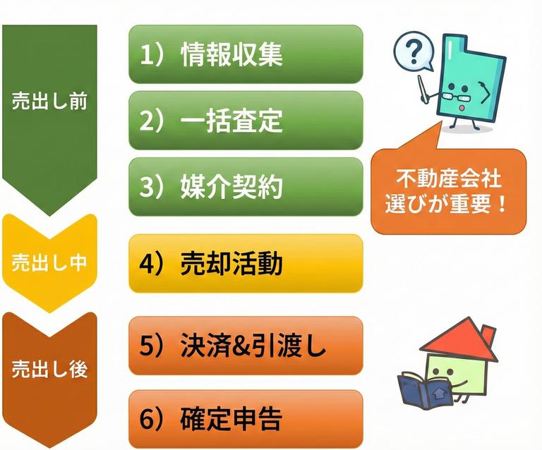 ワンルームマンション売却の流れ