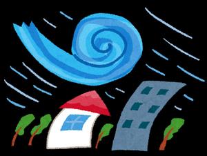 台風のイラスト