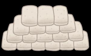 土嚢のイラスト