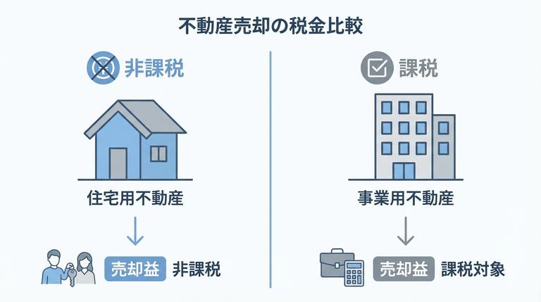 アパート売却時の消費税課税の有無