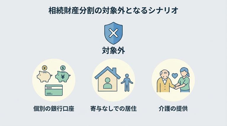 相続遺産が財産分与対象外となるケース