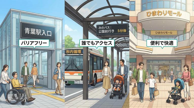 駅や商業施設が近い便利な生活環境