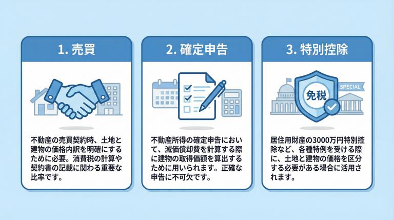土地建物比率が必要な3つの場面