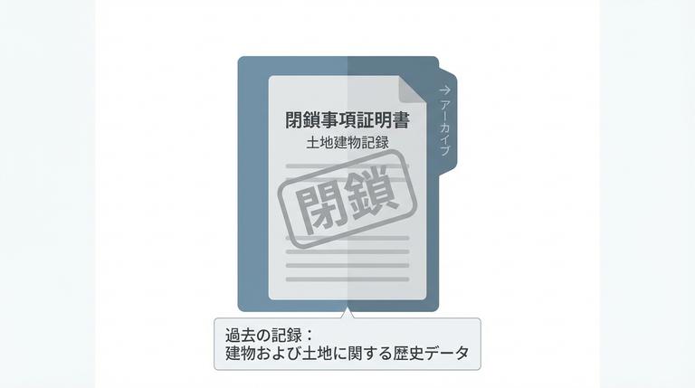 過去の記録が保管された閉鎖事項証明書