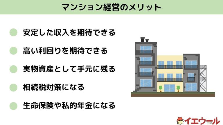 マンション経営の6つのメリット