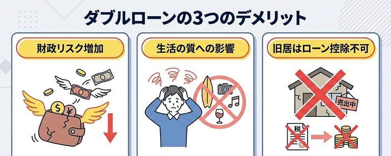 ダブルローンのデメリットの図解