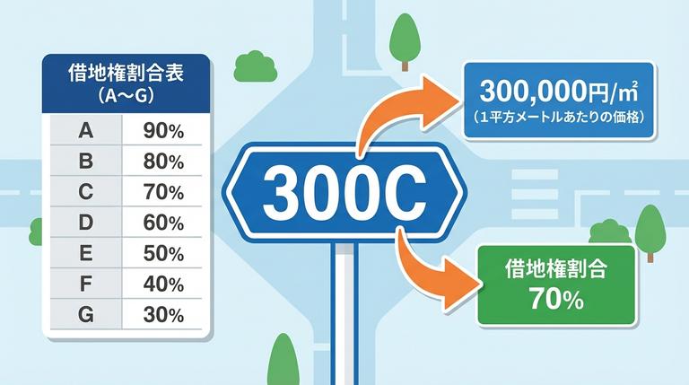 路線価図の見方の図解
