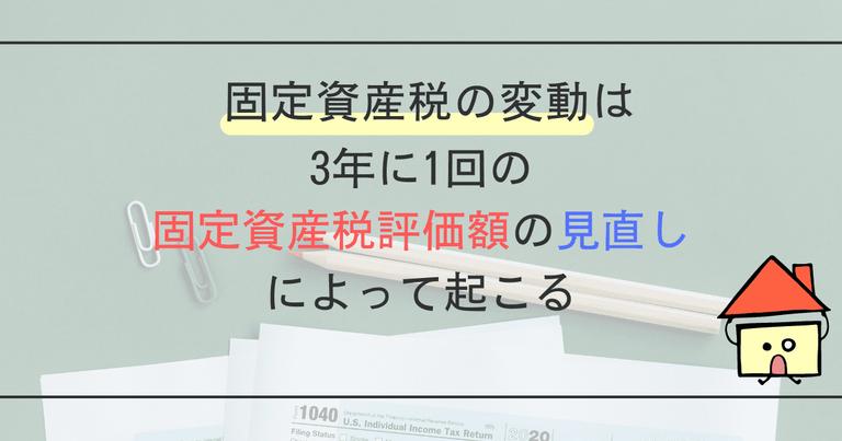 固定資産税は変動する?