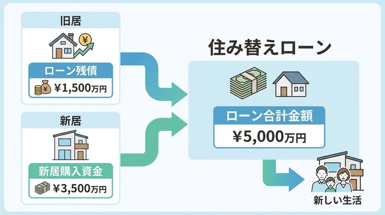 住み替えローンの図解