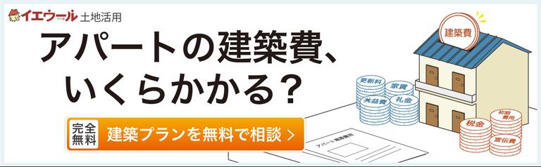 アパート建築費