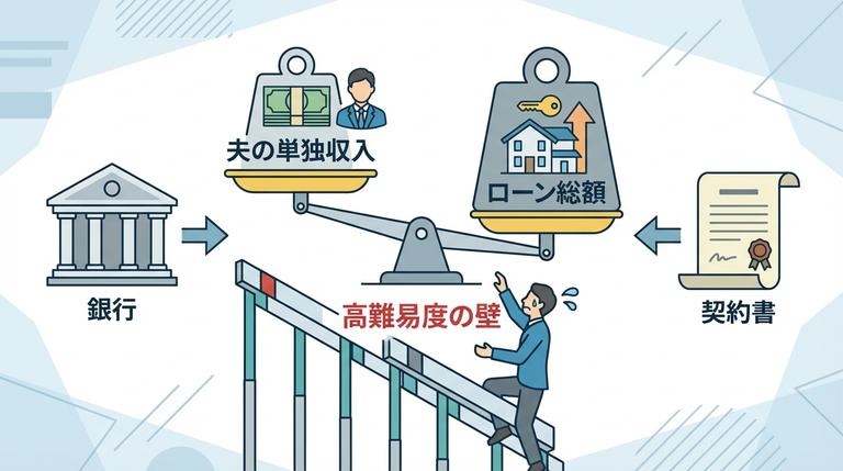 住宅ローンが共有名義の場合のリスク図