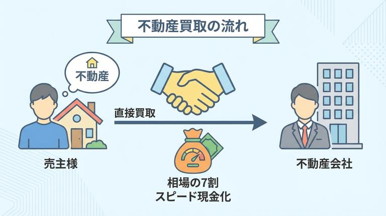 不動産会社に買取してもらう図