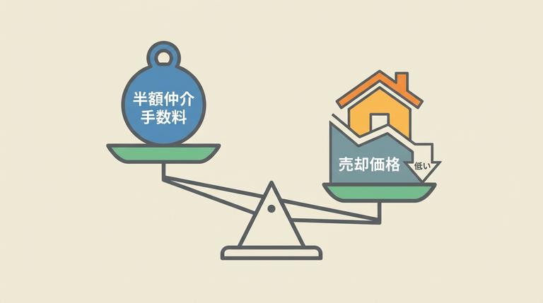 好条件で売れにくい傾向の図