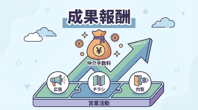 仲介手数料は売却活動に対する成果報酬である図