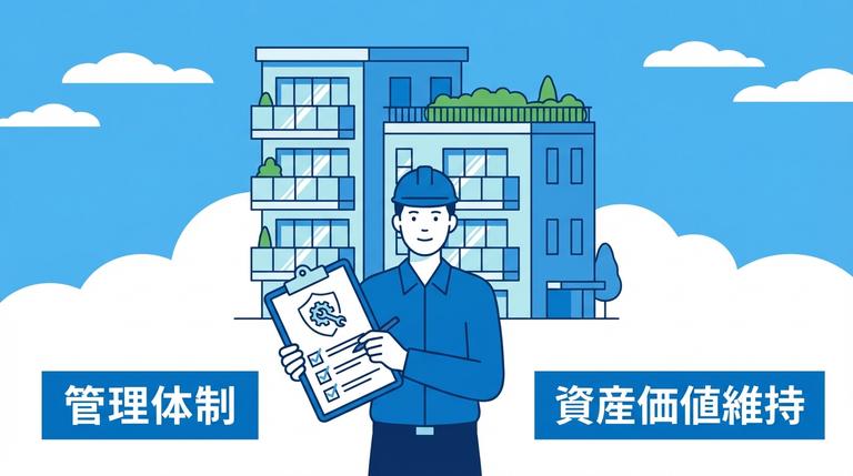 不動産会社の管理体制がしっかりしている様子