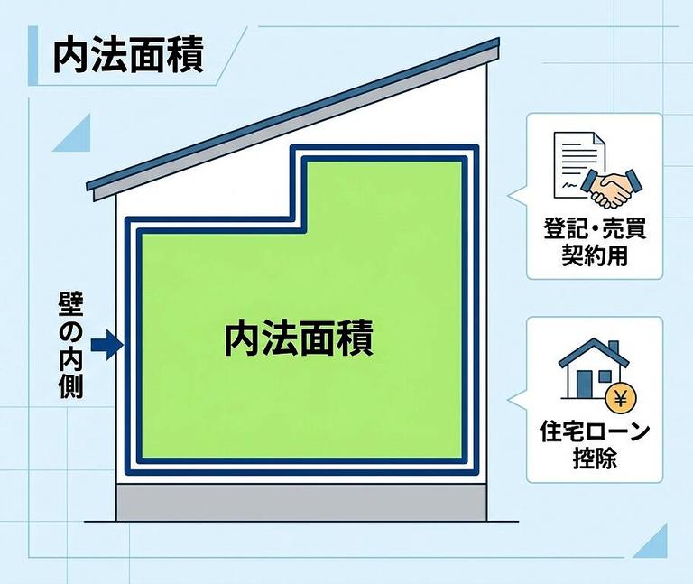内法面積の図解
