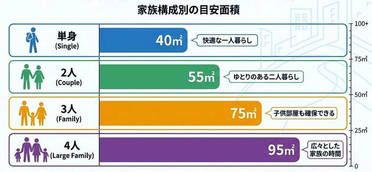 誘導居住面積水準の図解