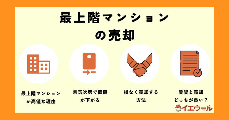 最上階マンションを損なく売却する方法は?価格下落する要因から学ぼう