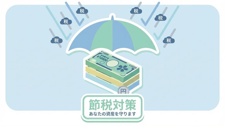 節税と控除のイラスト