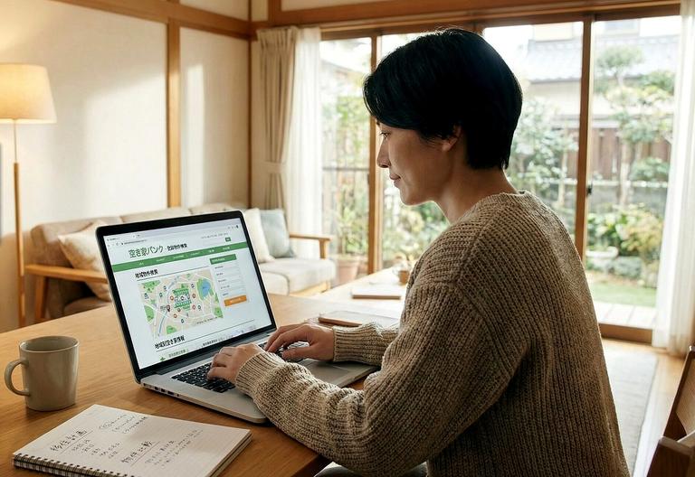 空き家バンクへの登録イメージ