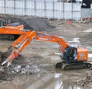 圧砕解体の様子がわかる画像