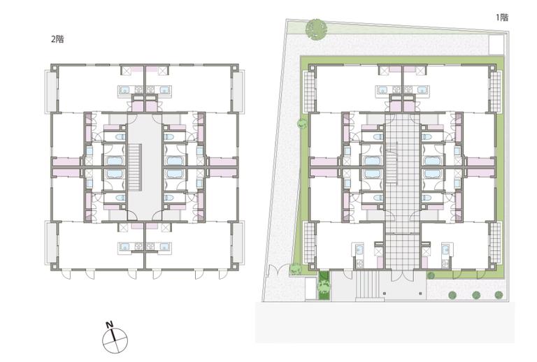 木造2階建て賃貸住宅の建築事例11