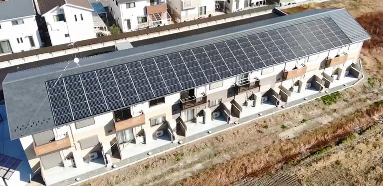 鉄骨造2階建てアパートの建築事例2