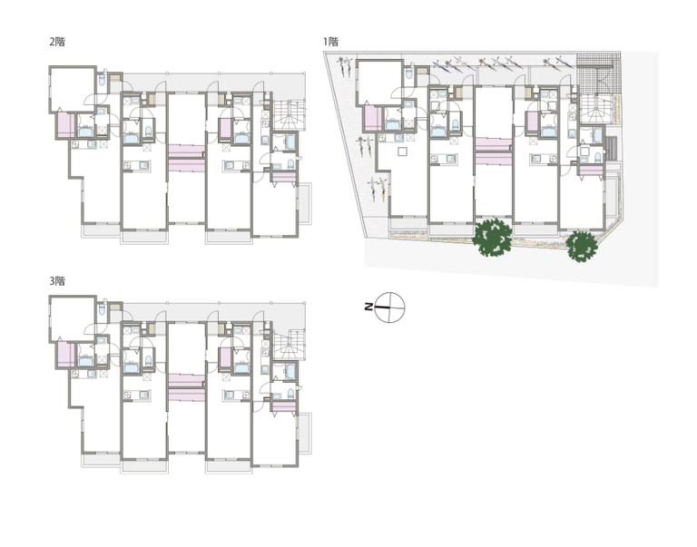 木造3階建てアパートの建築事例8