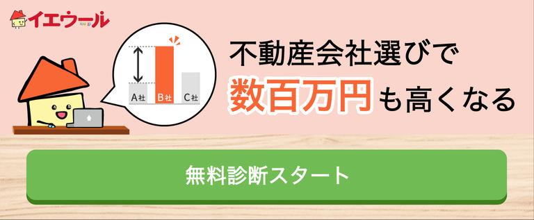 少しでも家を高く売りたい人に向けて複数社比較することが大事であることを示したバナー