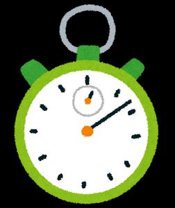 ストップウォッチのイラスト