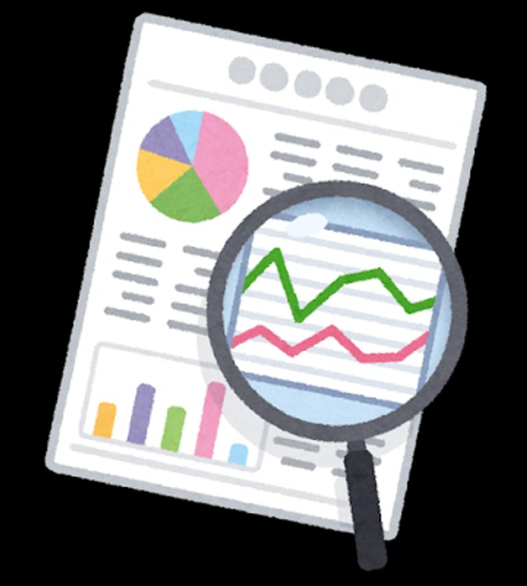 データ分析のイラスト