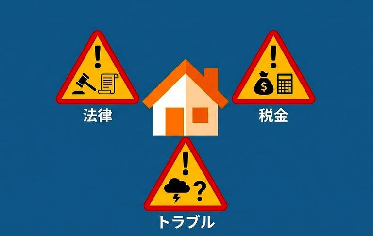 不動産個人売買はおすすめできない理由の図解