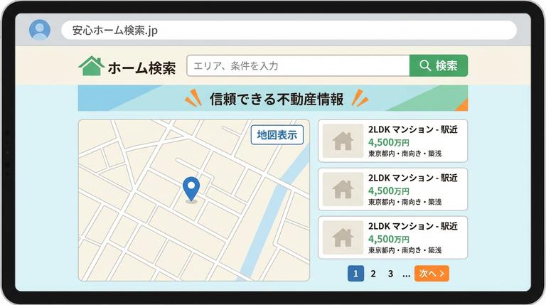 レインズ以外の物件情報の調べ方の図解
