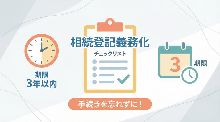 相続登記の義務化と期限に関する注意点のチェックリスト